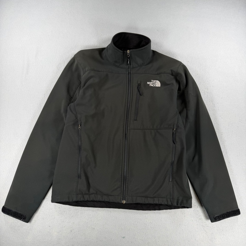 The North Face Mens Apex Bionic Softshell Jacket Black Full Zip Windproof Coat
